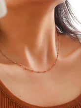 Load image into Gallery viewer, Dana Beaded Petite Chain Necklace