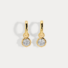 Load image into Gallery viewer, Petite Celeste Charm Huggies