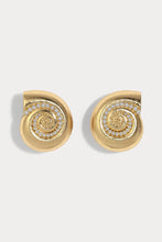 Load image into Gallery viewer, Small La Mer Pearl Bezel Earrings