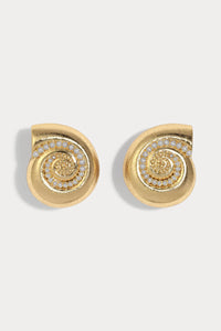 Small La Mer Pearl Bezel Earrings