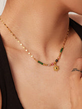 Load image into Gallery viewer, Ariel Sun Necklace with Beads