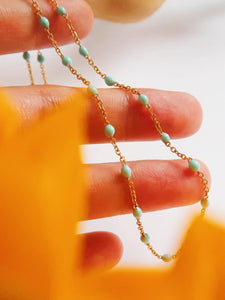 Dana Beaded Petite Chain Necklace