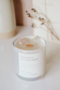 Iridescent Jar Candle - Sandalwood & Warm Amber