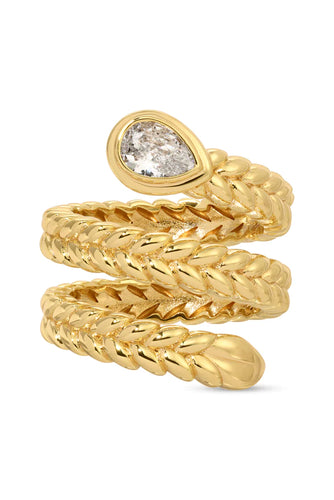 Emmeline Gold Wrap Ring