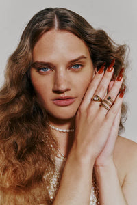 Pyrite Emmeline Gold Wrap Ring
