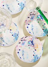 Load image into Gallery viewer, Rainbow Disco Ball Reusable Chipboard Coasters - Set of Four