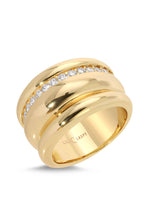 Load image into Gallery viewer, Triple Branded Dome Ring