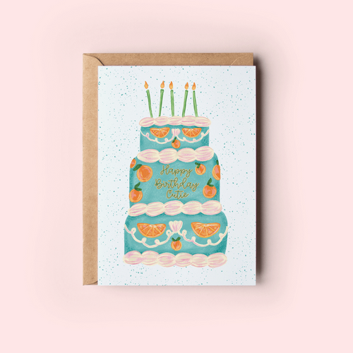 Happy Birthday Cutie Cake Card