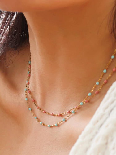 Dana Beaded Petite Chain Necklace