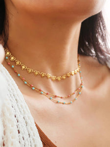 Dana Beaded Petite Chain Necklace