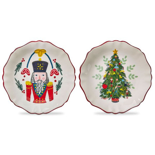 Holiday Appetizer Plates S/2