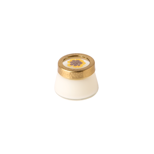 Honey Tobacco Small Pressed Flower Candle