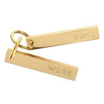 Home & Work Key Chain Pair