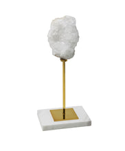 Load image into Gallery viewer, White Stone on Gold Stand