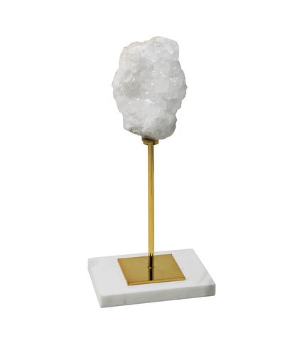 White Stone on Gold Stand