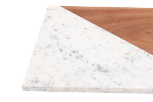 Wood + Marble Mix Serving Platter