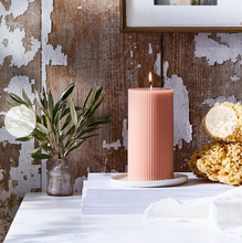 Load image into Gallery viewer, Fancy Pillar Candle - Petal