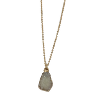 Load image into Gallery viewer, White Druzy Necklace