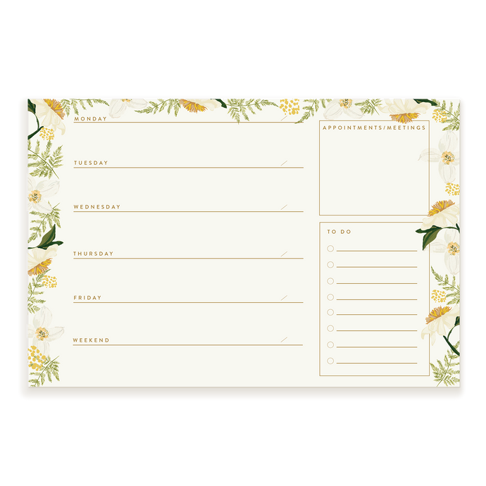 Jasmine Weekly Notepad