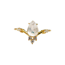 Load image into Gallery viewer, Moonstone Blossom Ring