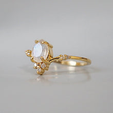 Load image into Gallery viewer, Moonstone Blossom Ring
