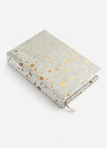 Paint Splatter Mint Mini Velvet Notebook