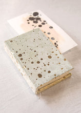 Load image into Gallery viewer, Paint Splatter Mint Mini Velvet Notebook