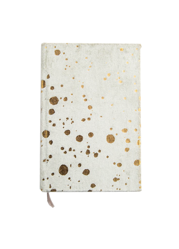 Paint Splatter Mint Mini Velvet Notebook