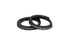 Load image into Gallery viewer, Gunmetal Eternity Earrings