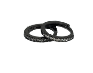 Gunmetal Eternity Earrings