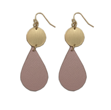 Load image into Gallery viewer, Pink Tear Drop Earrings