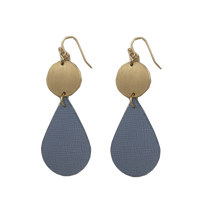 Load image into Gallery viewer, Blue Tear Drop Earrings
