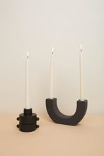Load image into Gallery viewer, Black Ceramic Taper Holder
