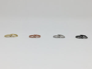 Gunmetal Eternity Earrings