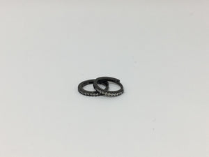 Gunmetal Eternity Earrings