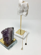 Load image into Gallery viewer, Black Druzy Necklace