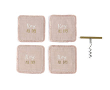 Load image into Gallery viewer, Rose All Day Coaster &amp; Corkscrew Set