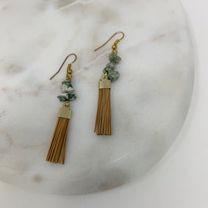 Becca Golden Grass Earrings